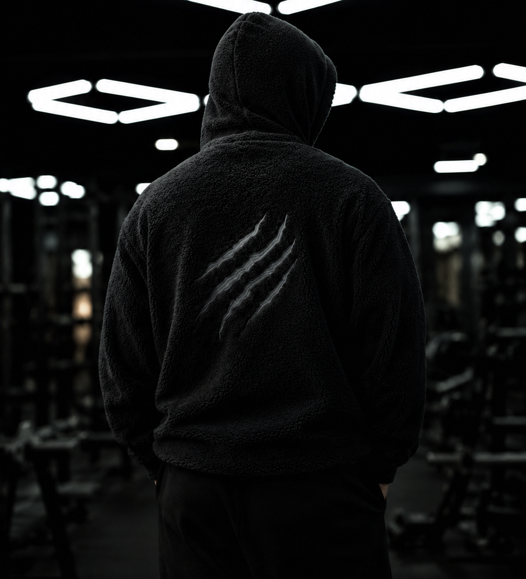 SW(R) EWOK – BLACK SHERPA HOODIE