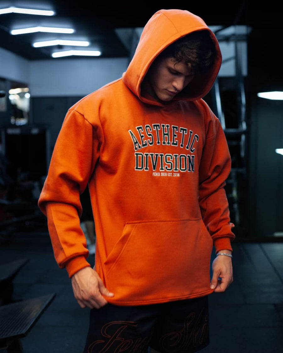 AESTHETIC DIVISION HOODIE – NEON ORANGE