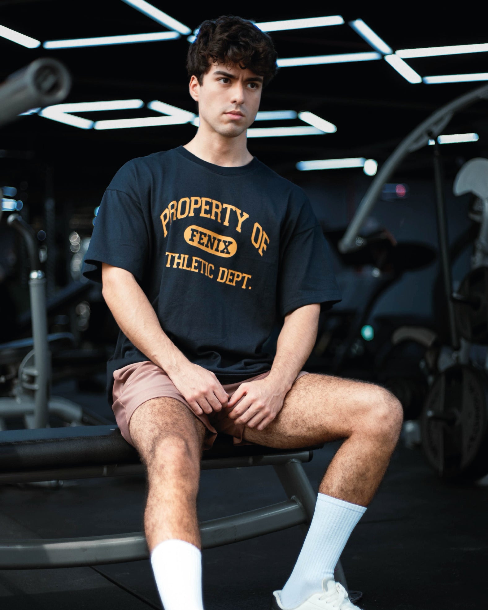 UNIVERSITY ATHLETIC OVERSIZE TEE – NAVY BLUE