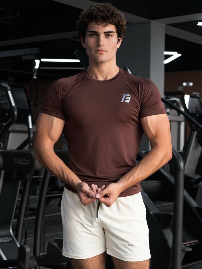 ICONIC ELEMENTAL T-SHIRT – DARK BROWN