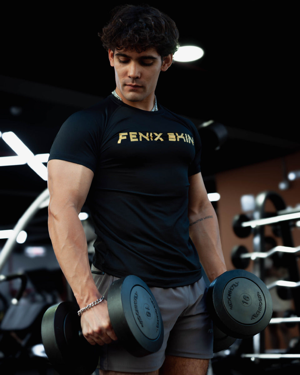 ICONIC SIGNATURE T-SHIRT - GOLDEN BLACK
