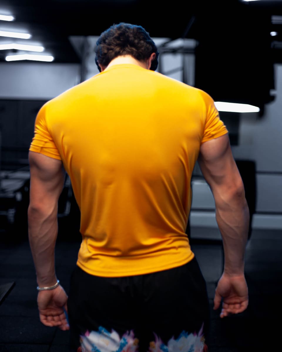 ICONIC ELEMENTAL T-SHIRT – MUSTARD