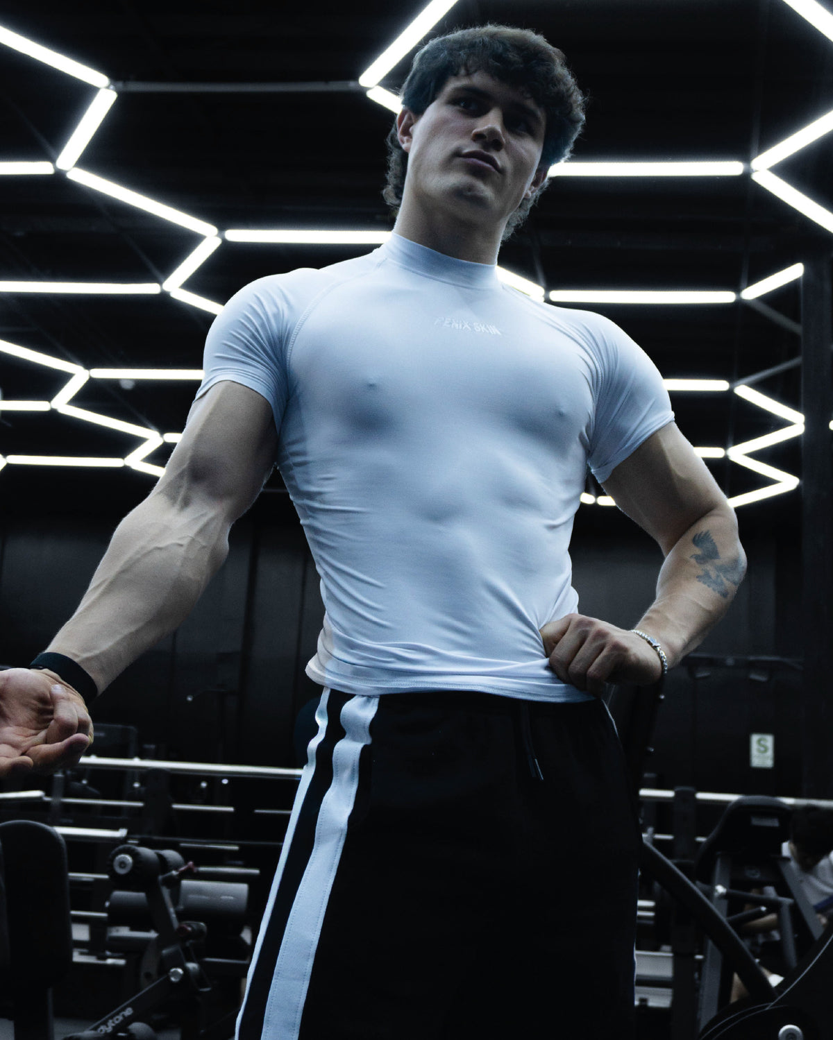 SW(R) SITH CORE – WHITE COMPRESSION T-SHIRT