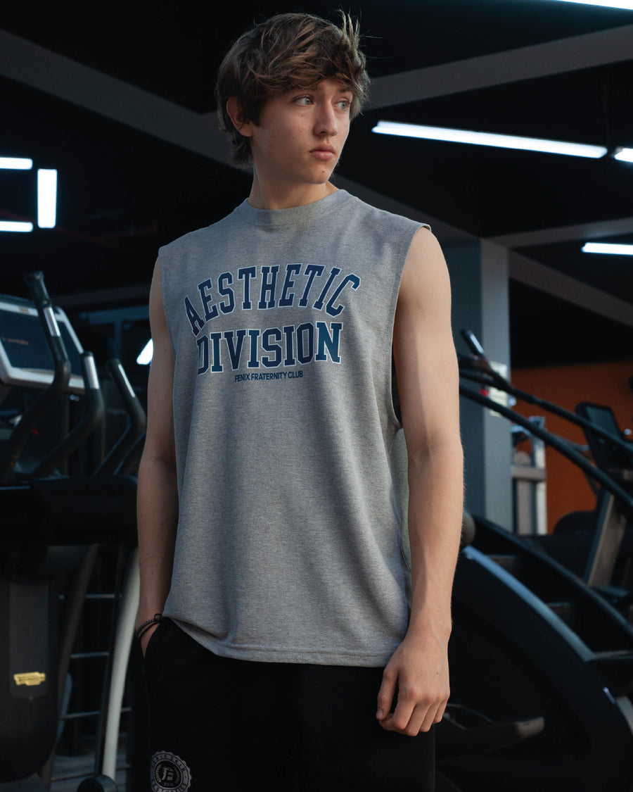 UNIVERSITY PUMP TANK - DOLPHIN GRAY
