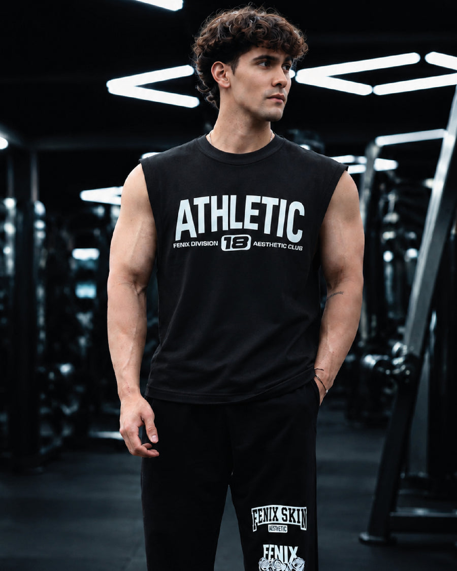 UNIVERSITY ATHLETIC PUMP TANK - BLACK