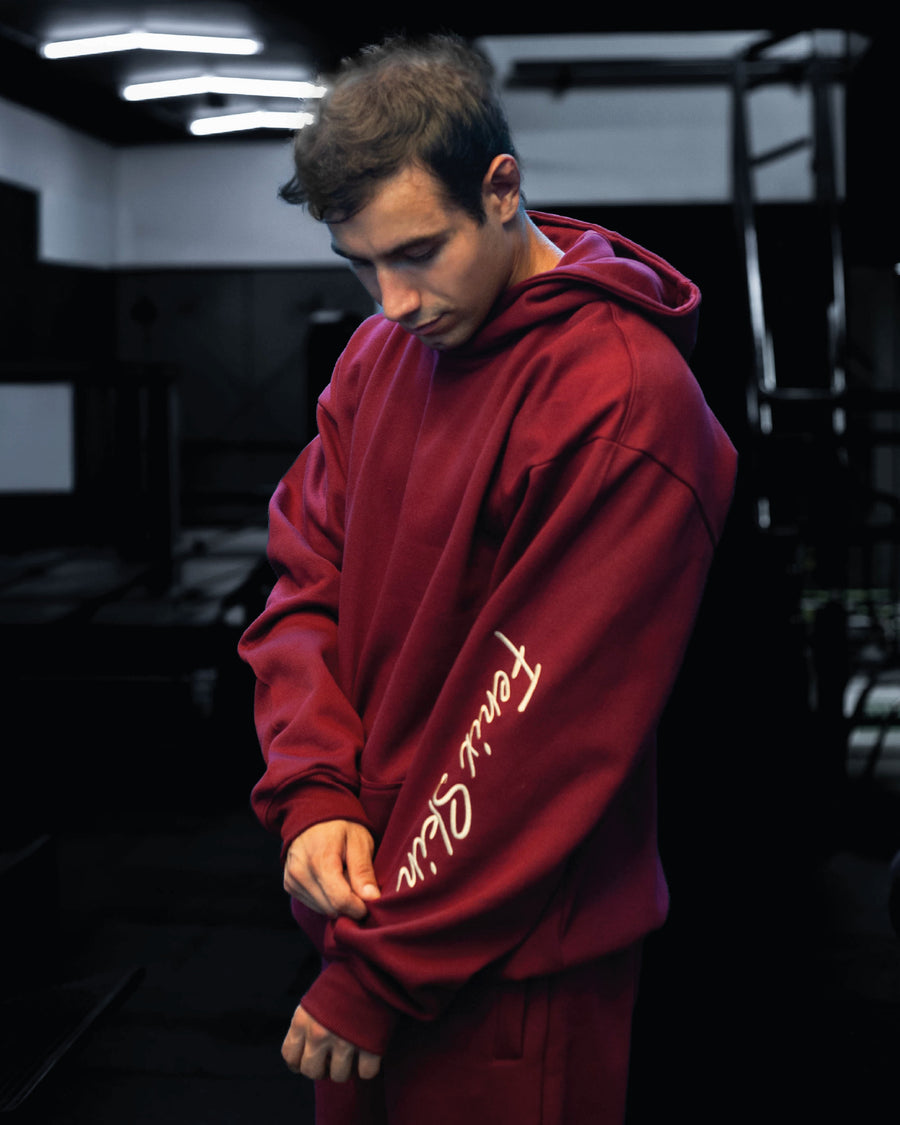 EVERYDAY PUMP HOODIE - MAGENTA RED