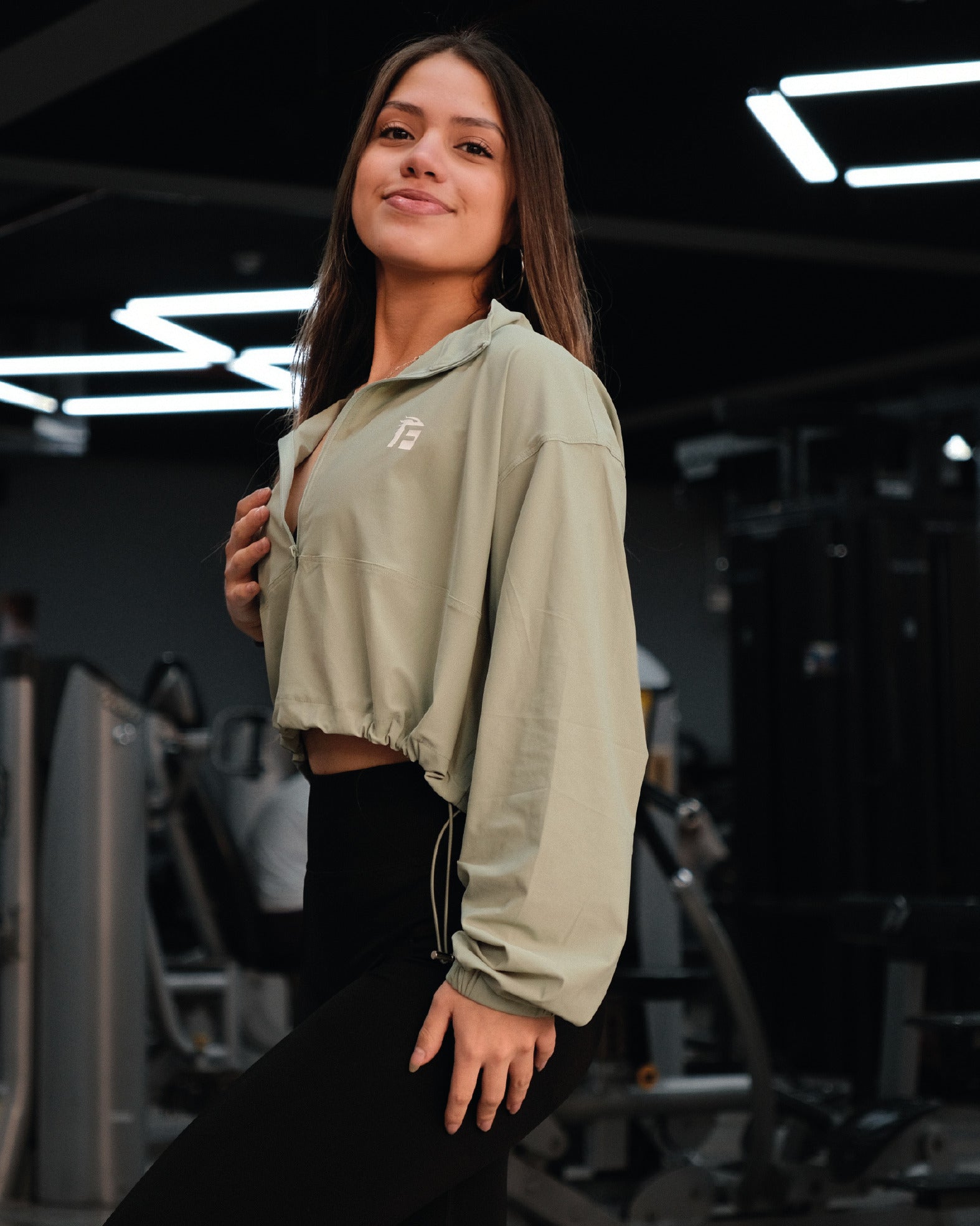 ACTIVE WINDBREAKER JACKET - PISTACHIO