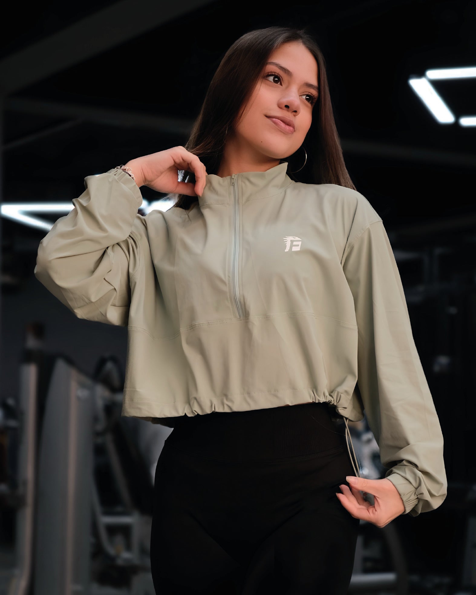 ACTIVE WINDBREAKER JACKET - PISTACHIO