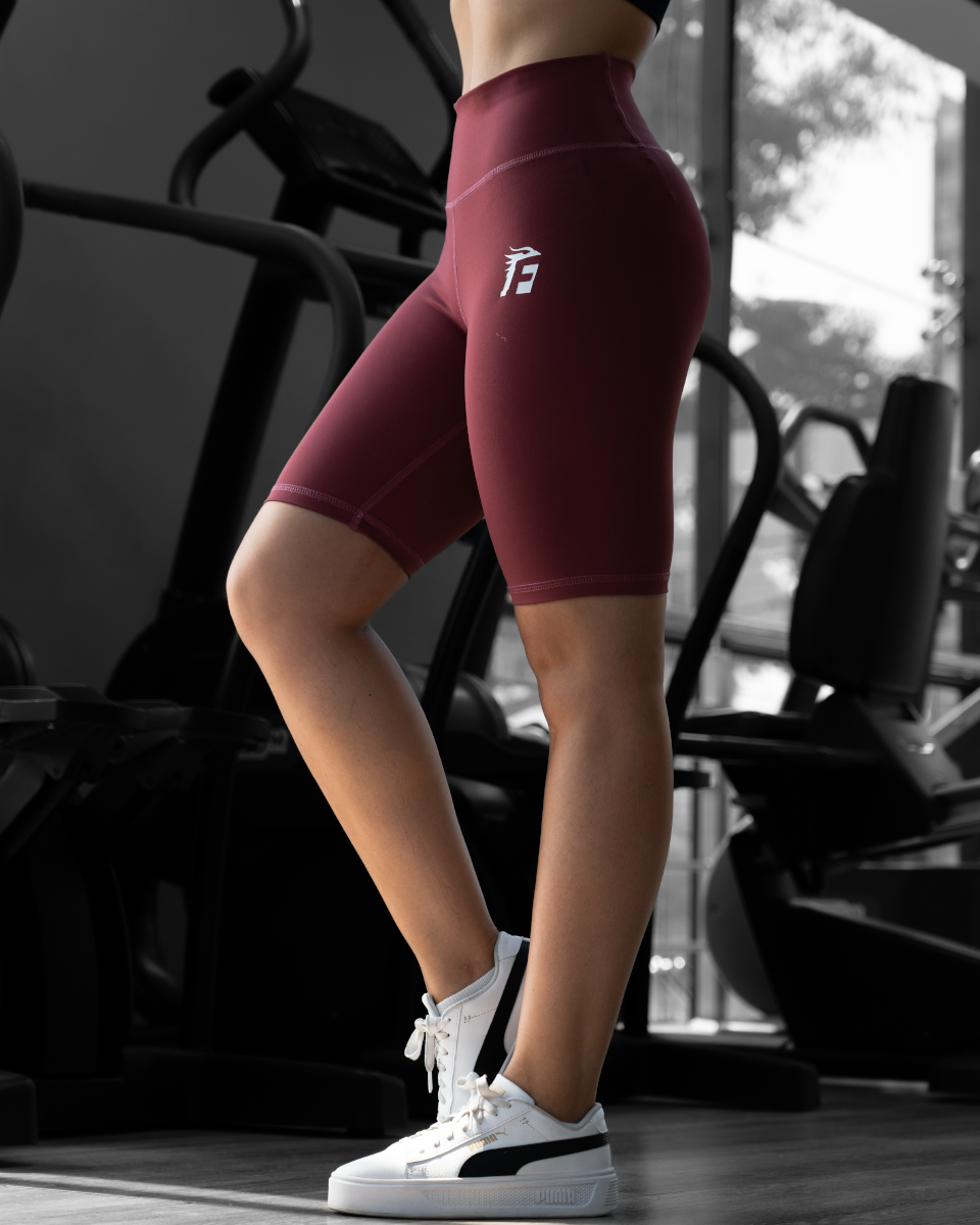 ACTIVE BIKER SHORTS – CHERRY