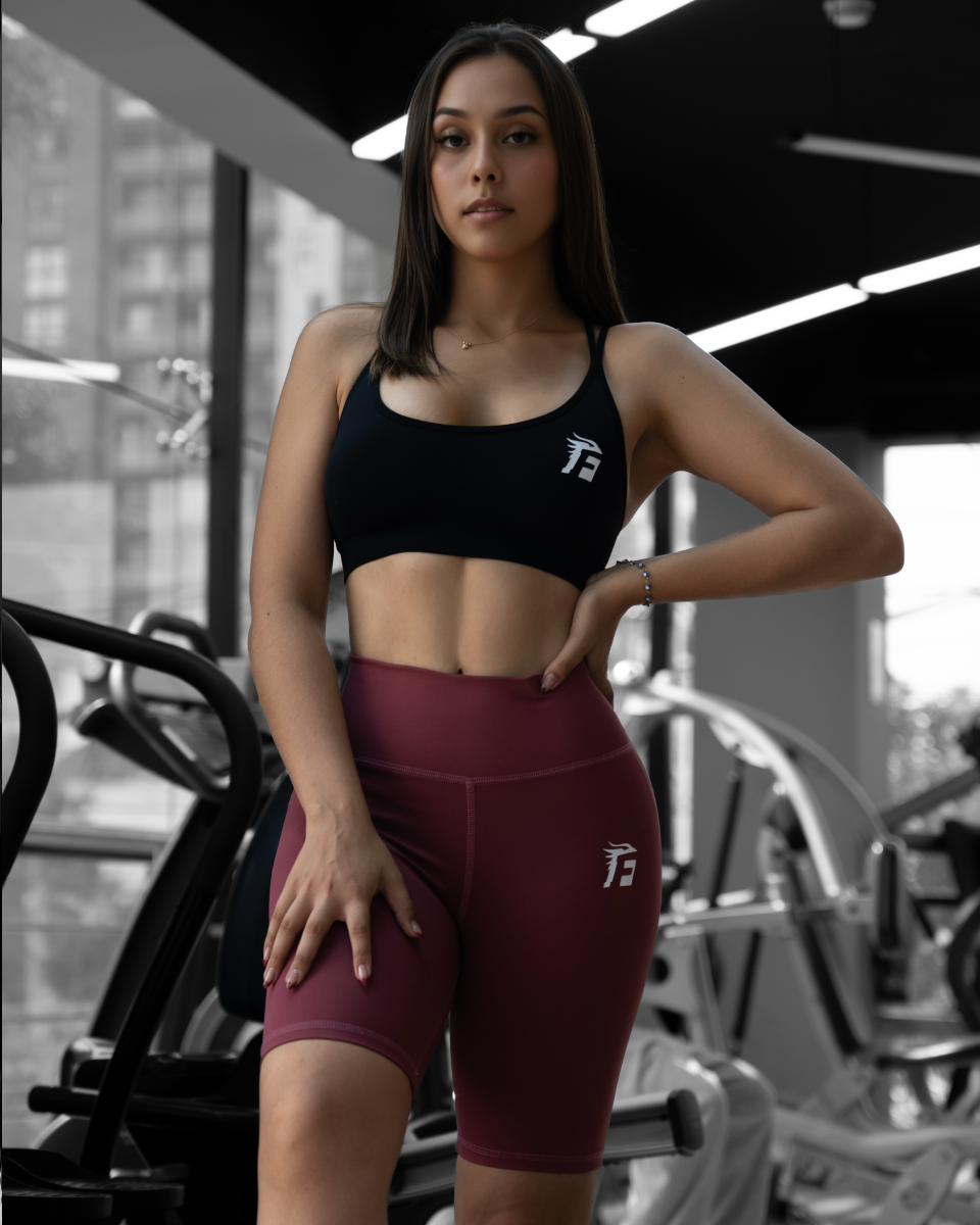 ACTIVE BIKER SHORTS – CHERRY