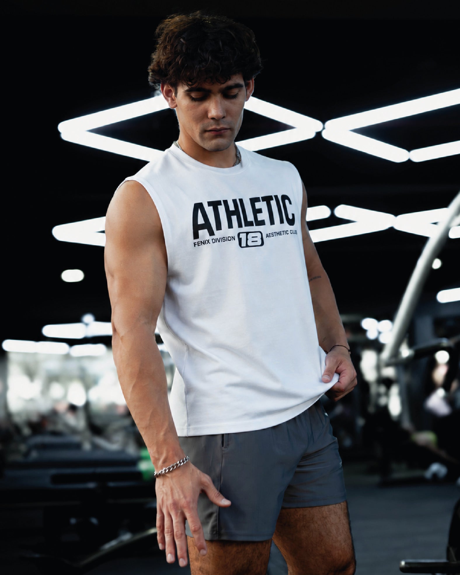 UNIVERSITY ATHLETIC PUMP TANK - WHITE