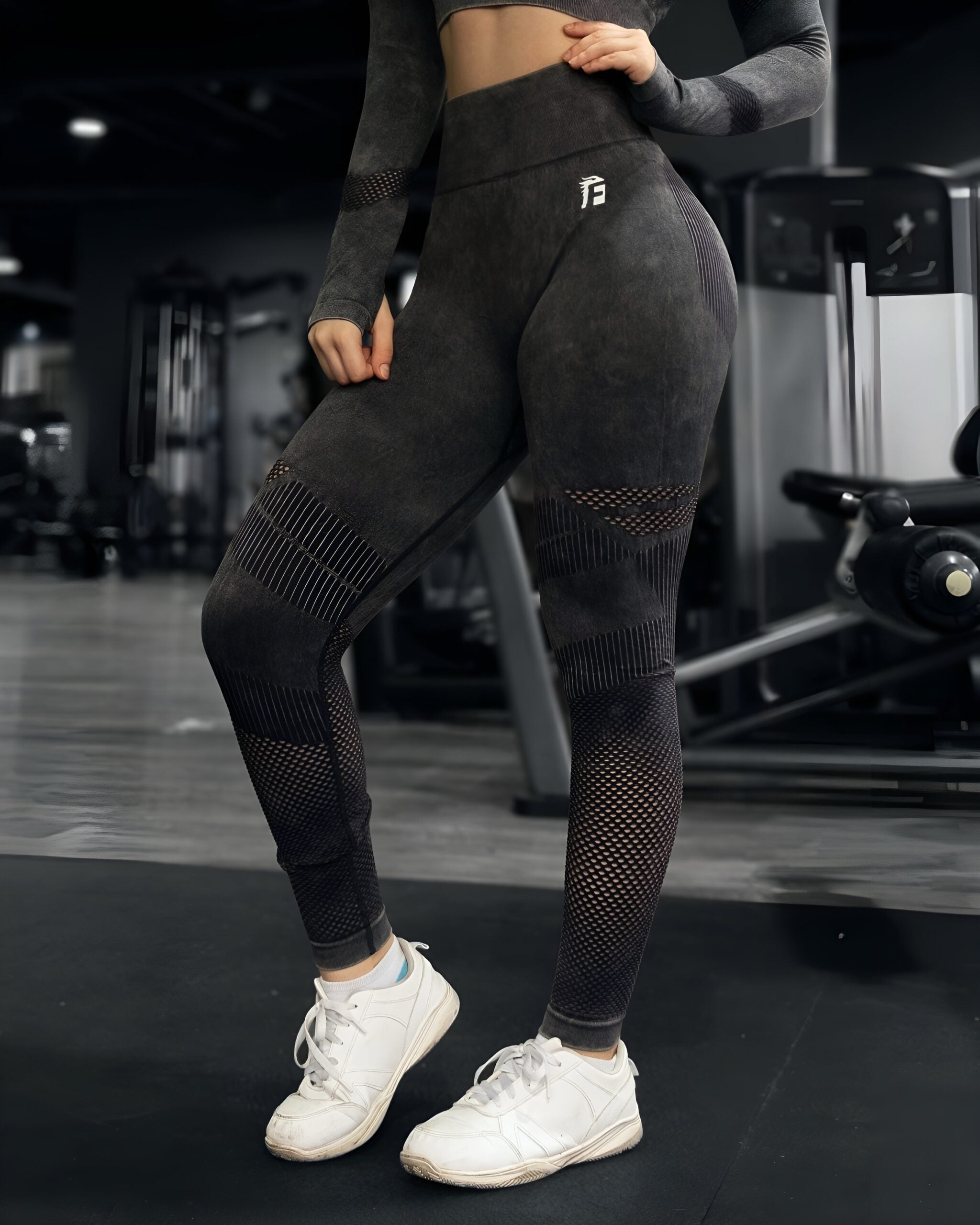 LASER LEGGING - GRAY DARKNESS