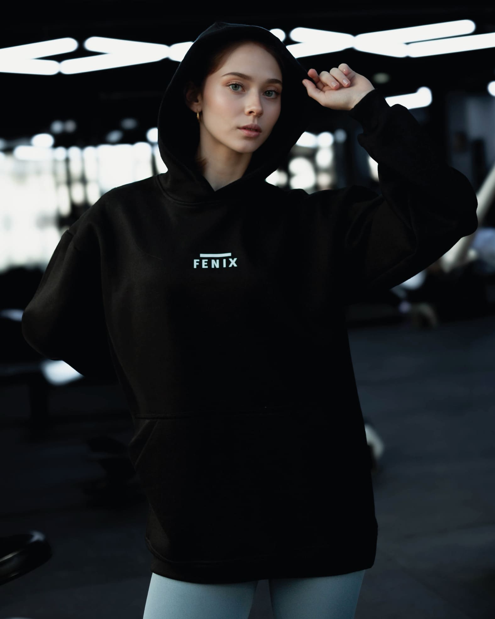 FROST WOMEN MINIMAL HOODIE - BLACK