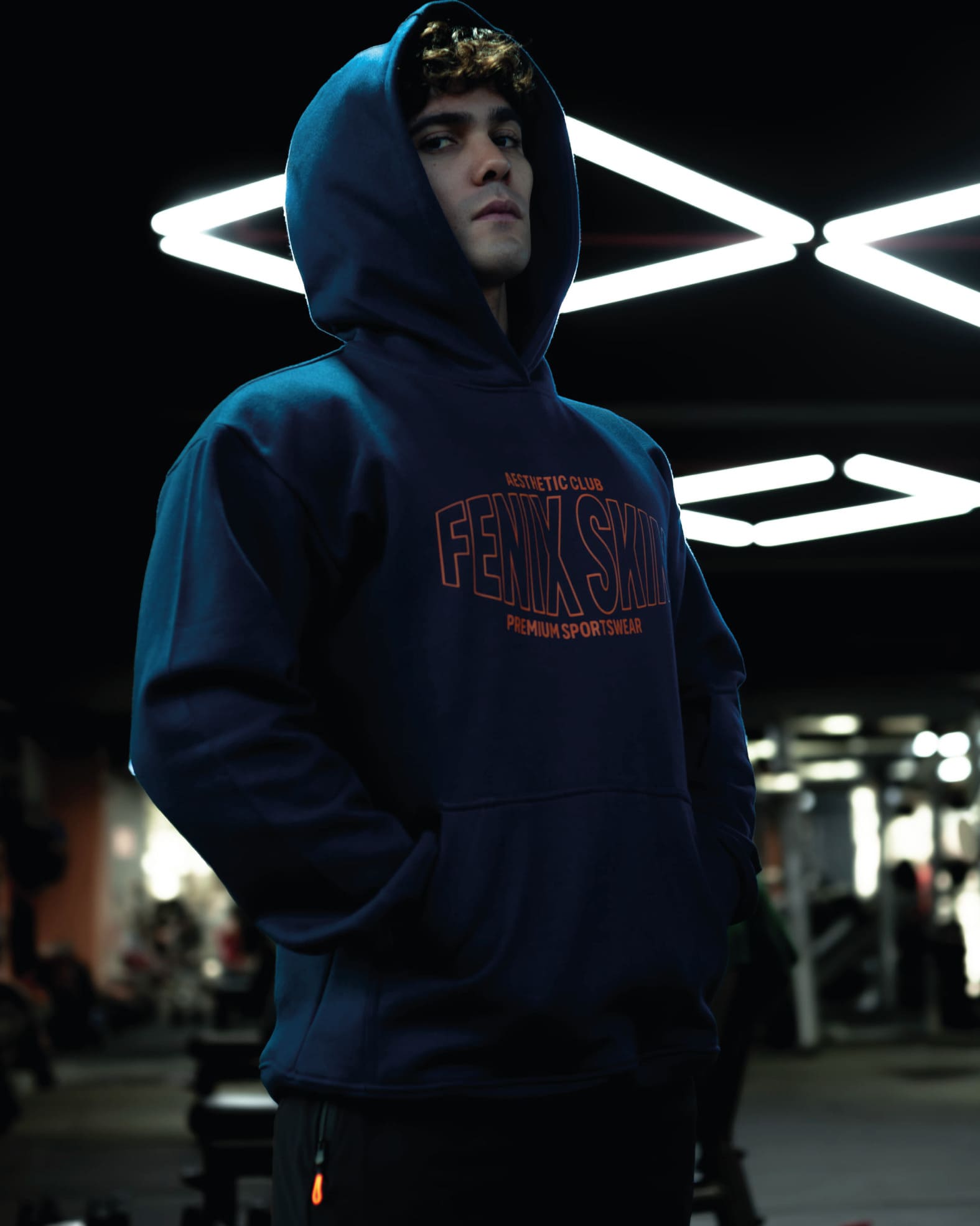 UNIVERSITY JOURNAL HOODIE – NAVY AXE BLUE