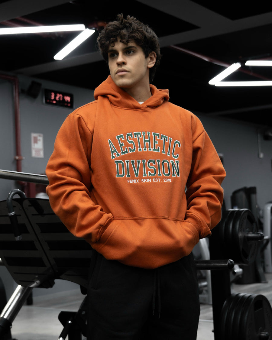 AESTHETIC DIVISION HOODIE – NEON ORANGE