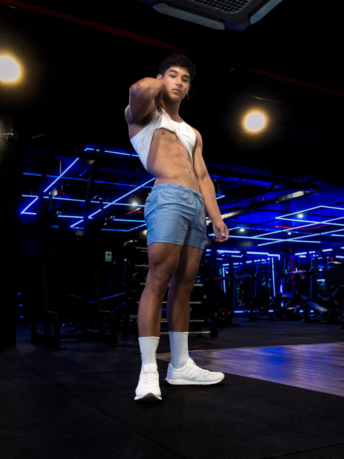VERSATILITY SQUAT SHORT - STEEL BLUE