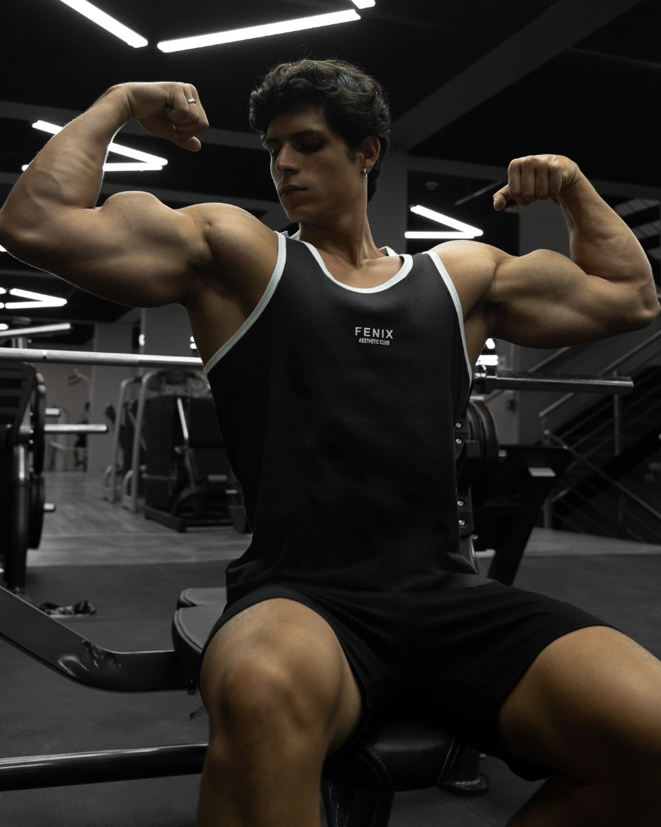 EVERYDAY AESTHETIC RIB TANK - BLACK
