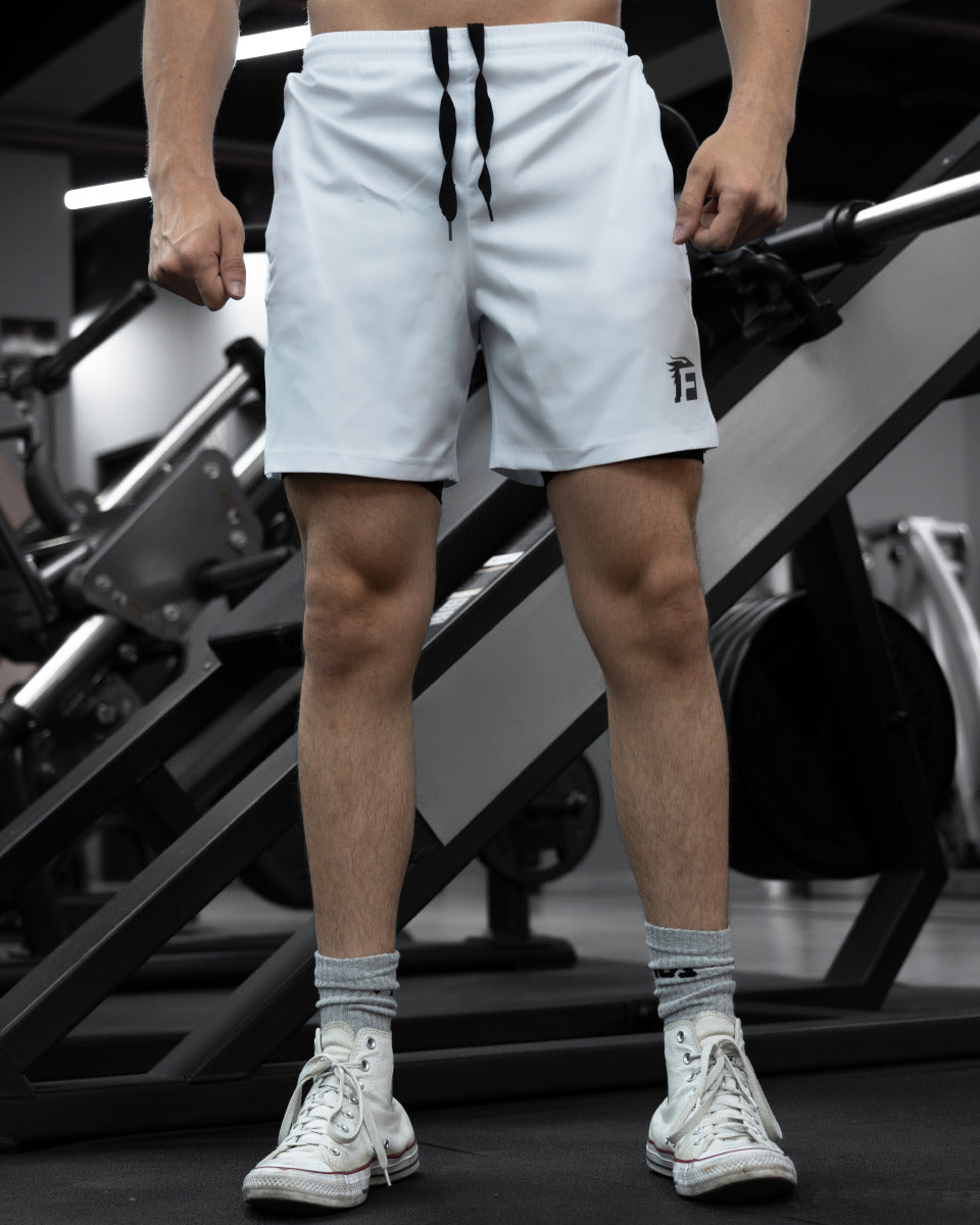 TACTICAL ACTIVE DRYFIT 2 IN 1 SHORT – WHITE