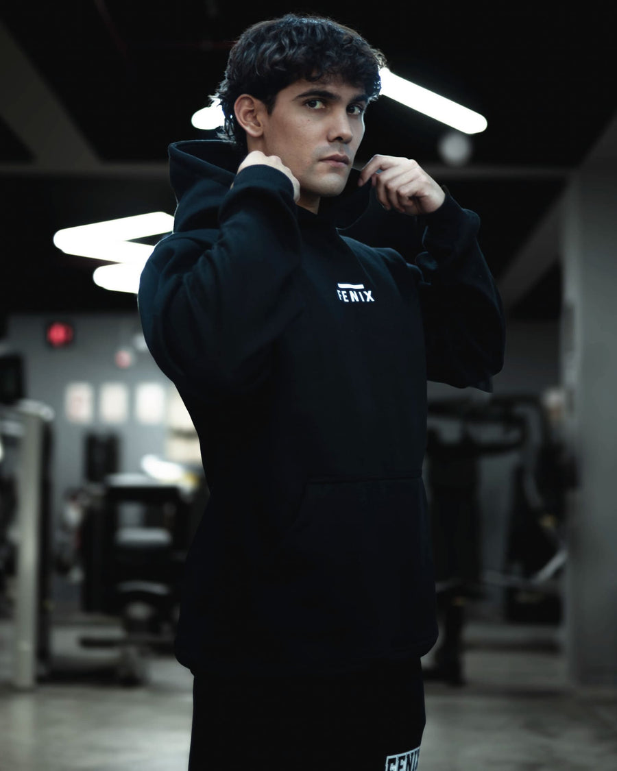 FROST MINIMAL HOODIE - BLACK