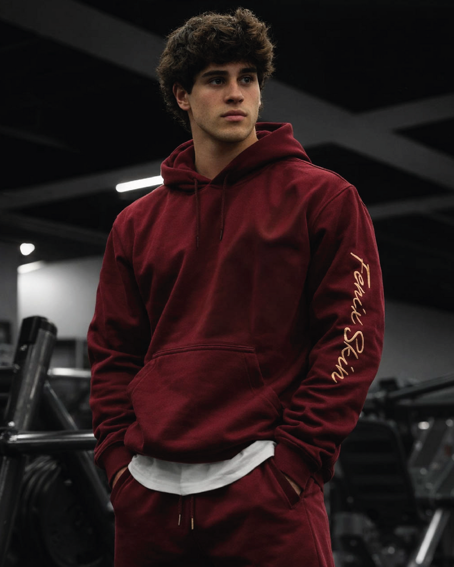EVERYDAY PUMP HOODIE - MAGENTA RED