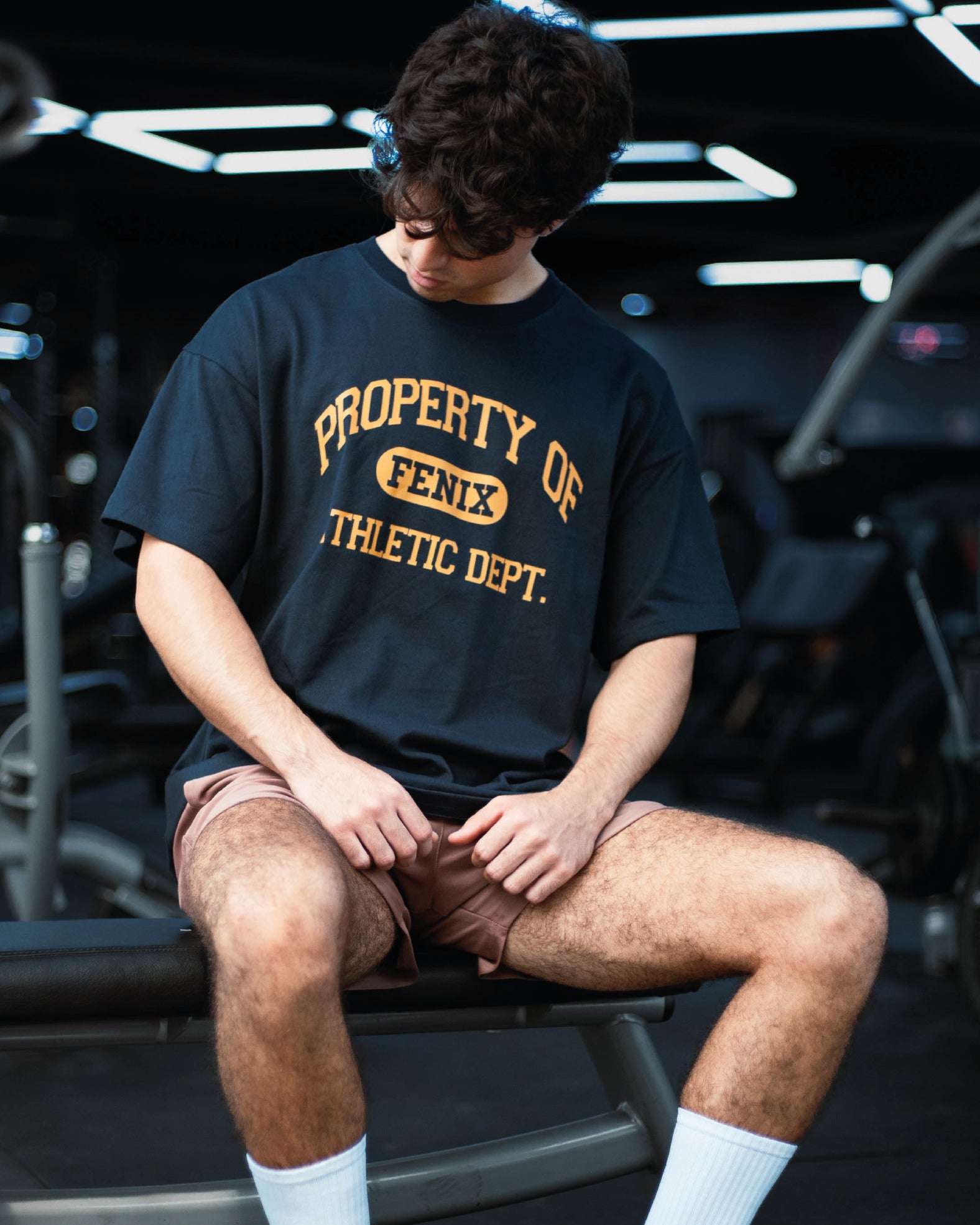 UNIVERSITY ATHLETIC OVERSIZE TEE – NAVY BLUE