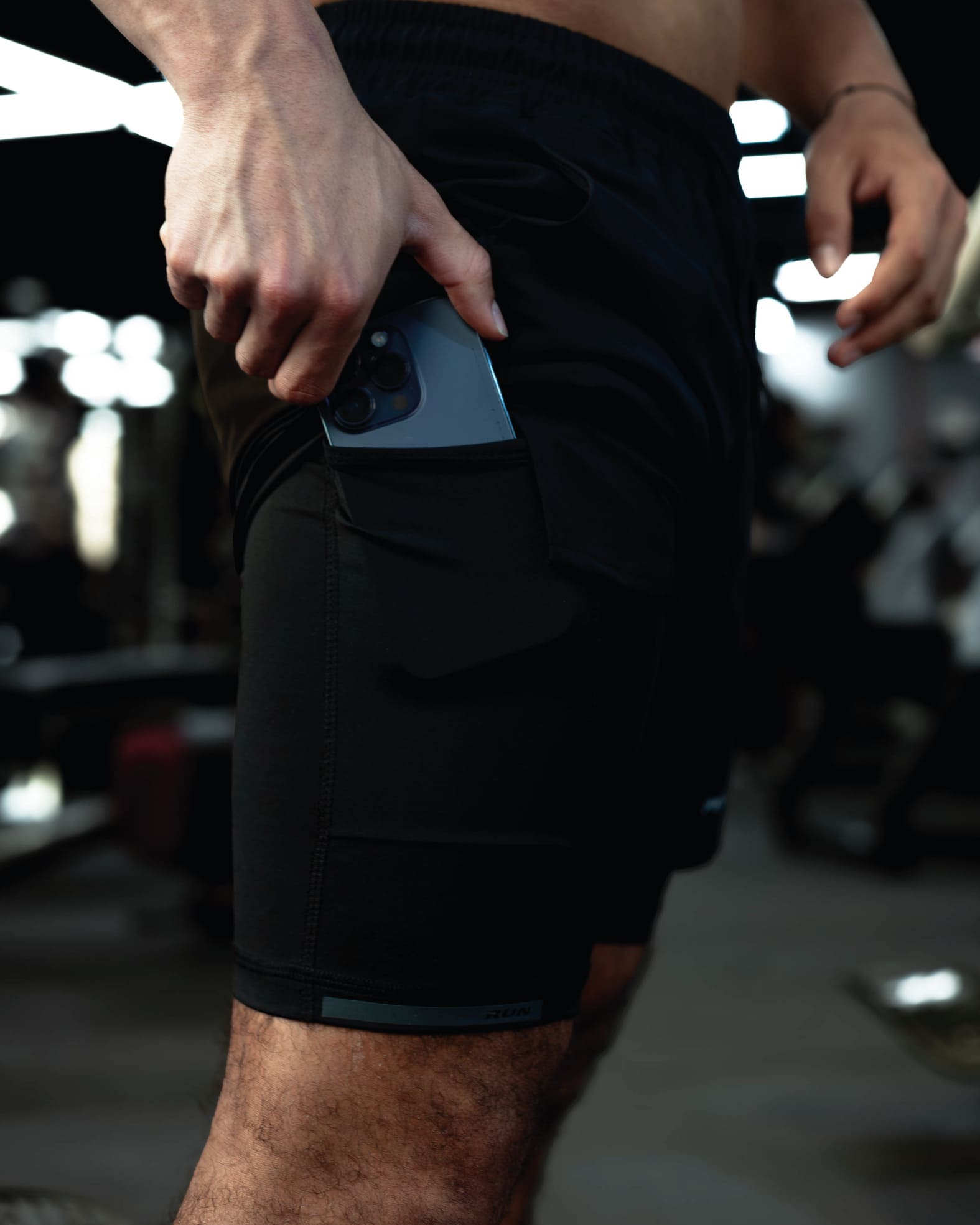 TACTICAL ASSASIN 2 IN 1 SHORT - BLACK