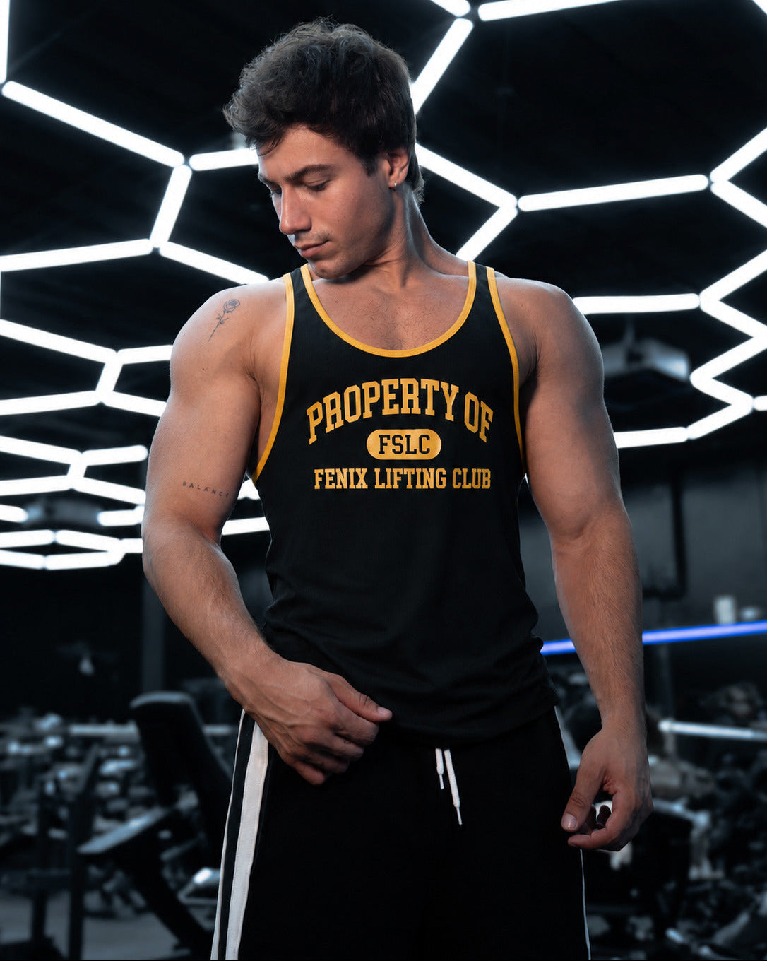 UNIVERSITY OLD SCHOOL STRINGER - BLACK