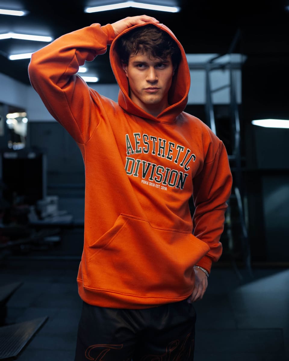 AESTHETIC DIVISION HOODIE – NEON ORANGE