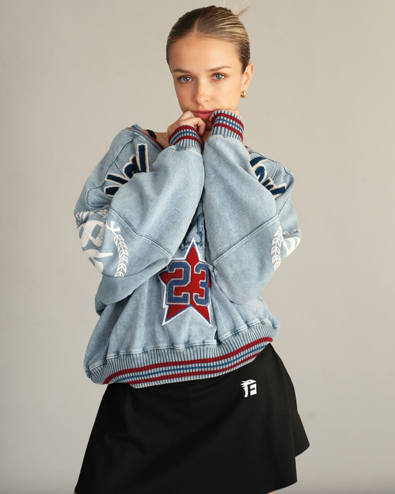 UNIVERSITY CREWNECK NY- BLUE