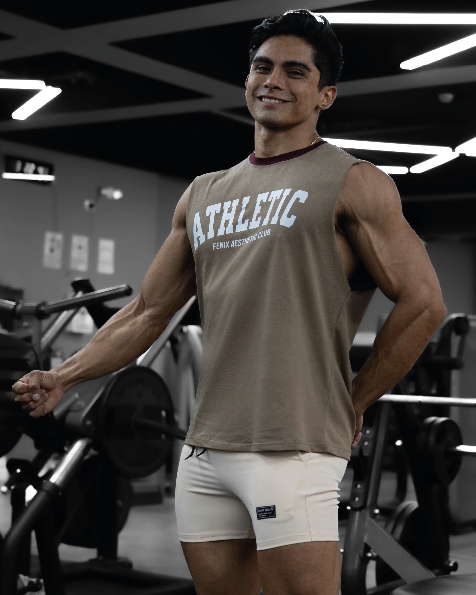 UNIVERSITY ATHLETIC PUMP TANK - NUDE