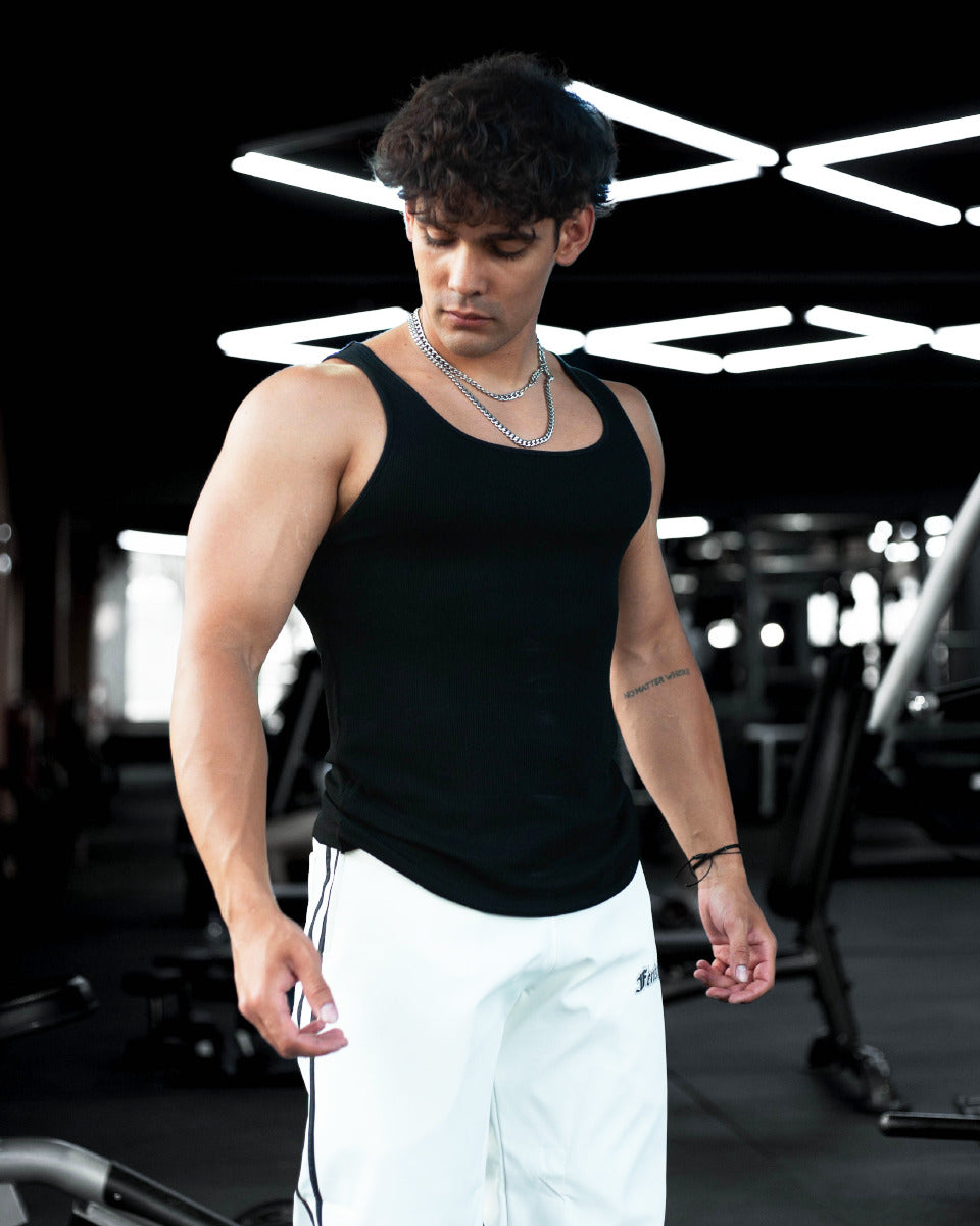 CALIFORNIA RIB TANK - BLACK