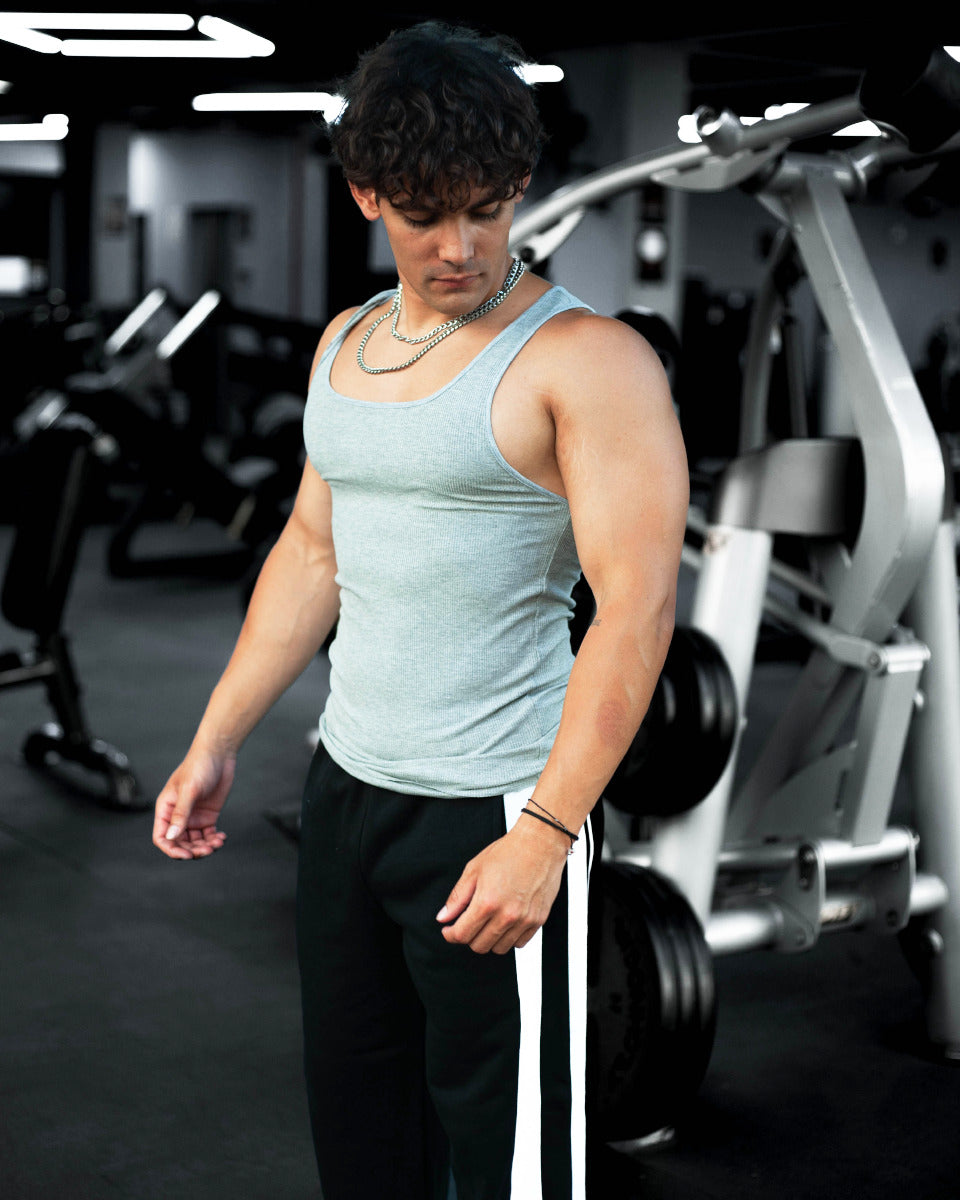 CALIFORNIA RIB TANK - GRAY