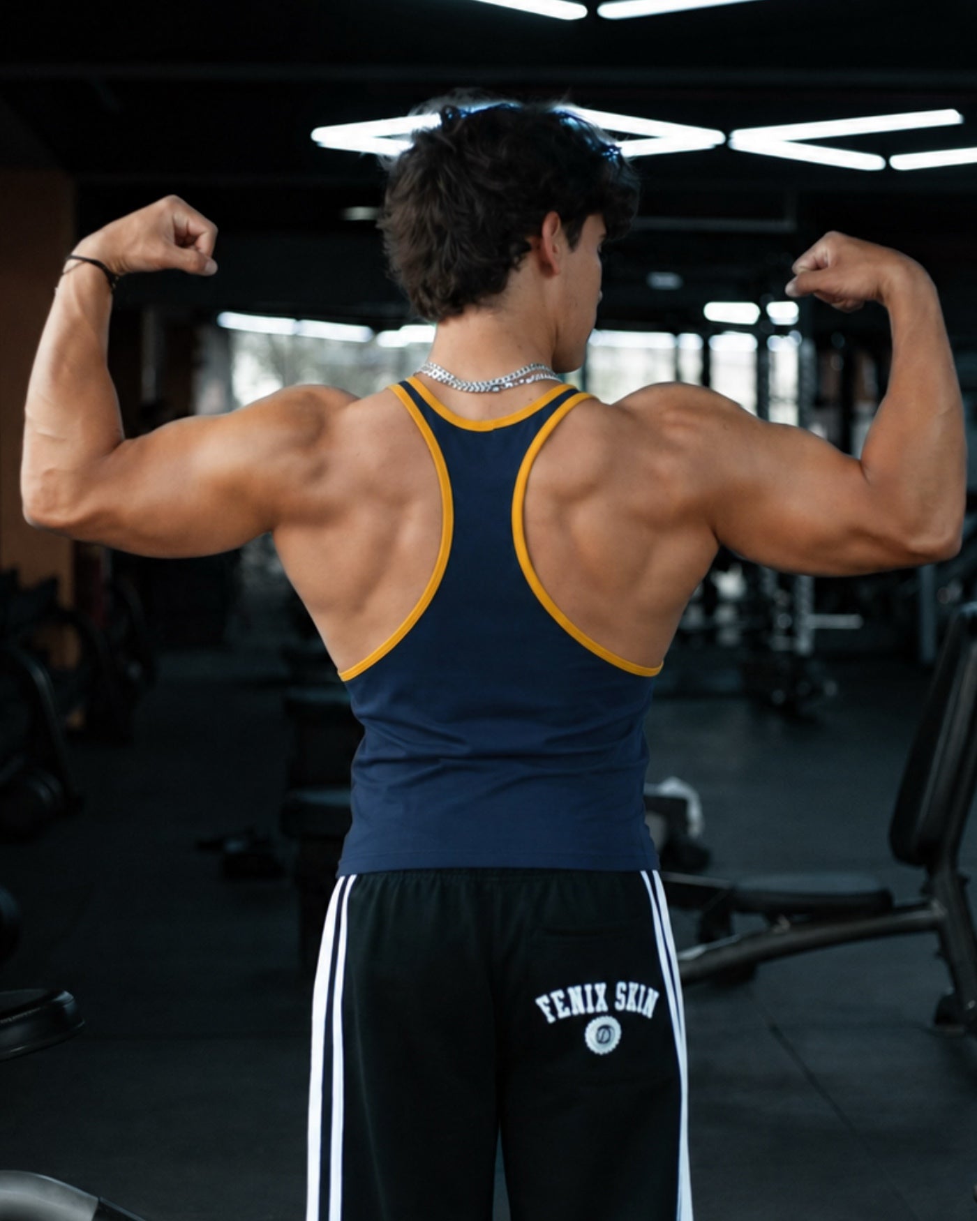 UNIVERSITY OLD SCHOOL STRINGER - NAVY BLUE