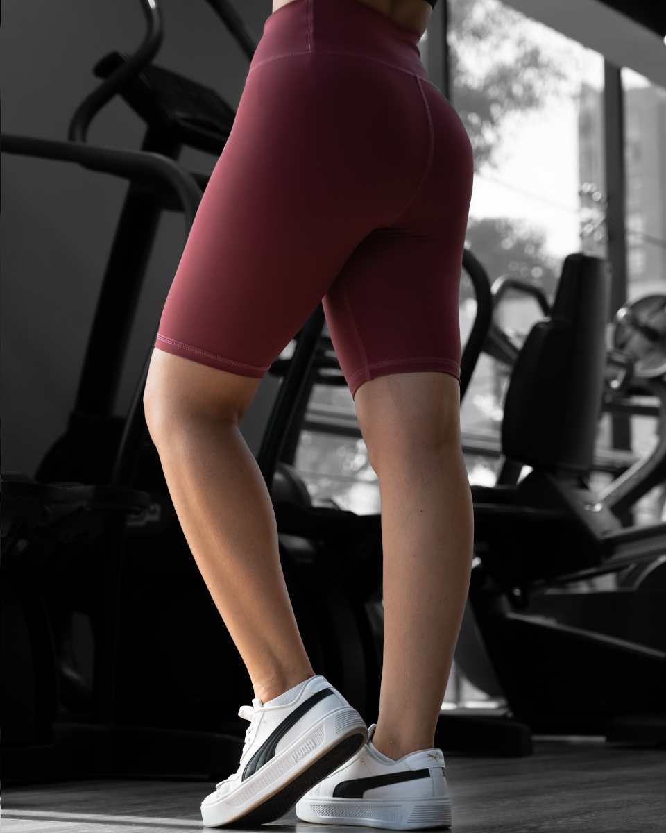 ACTIVE BIKER SHORTS – CHERRY