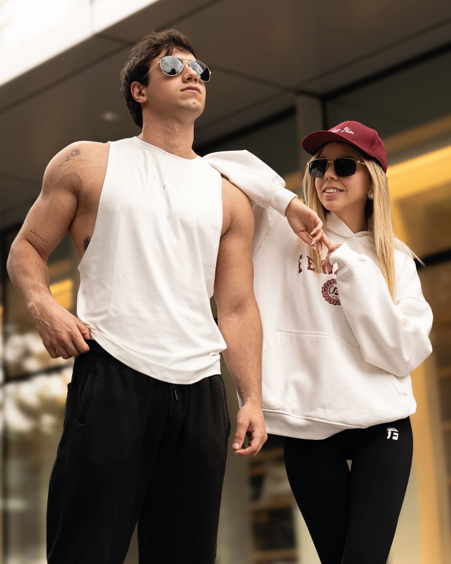 UNIVERSITY WOMEN OVERSIZE HOODIE - WHITE PEARL