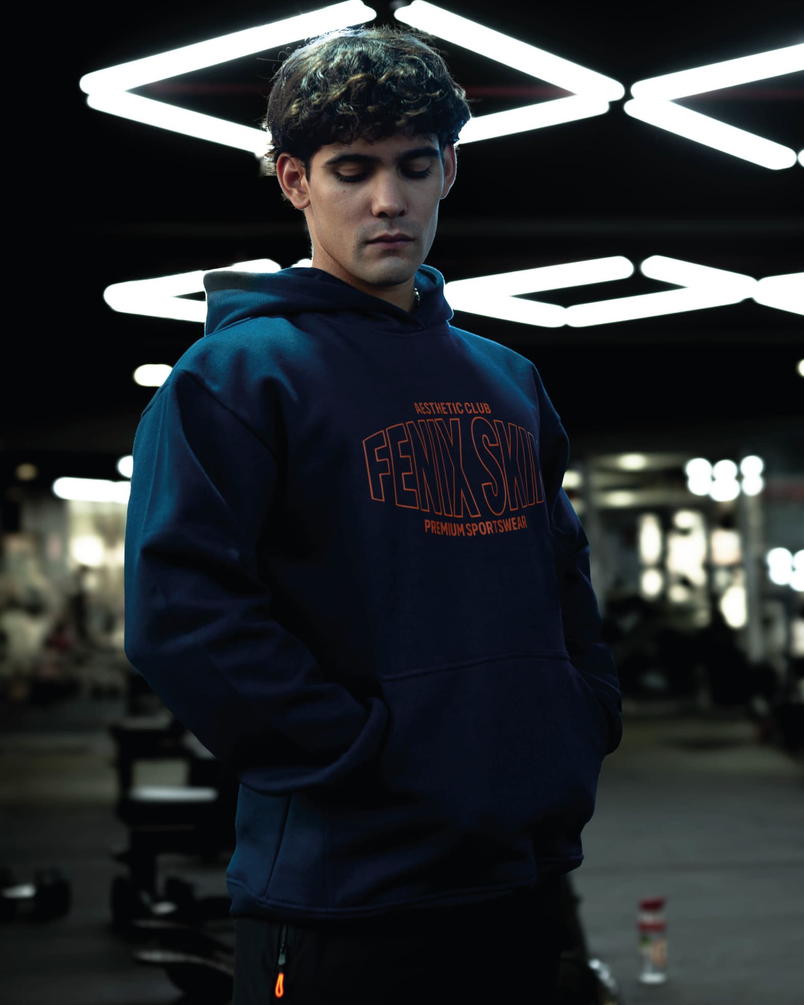 UNIVERSITY JOURNAL HOODIE – NAVY AXE BLUE