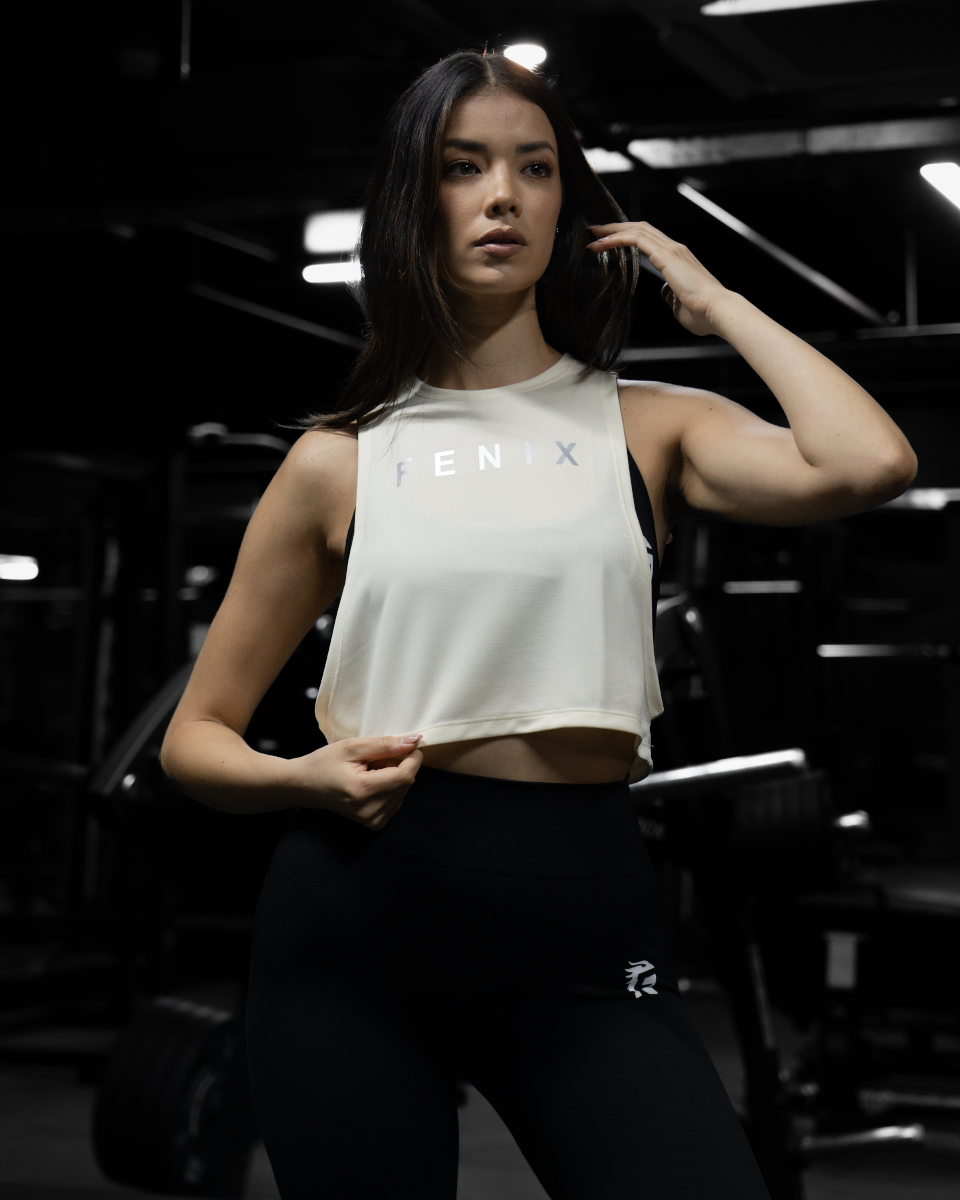 ESSENTIAL CROP TANK – PEARL