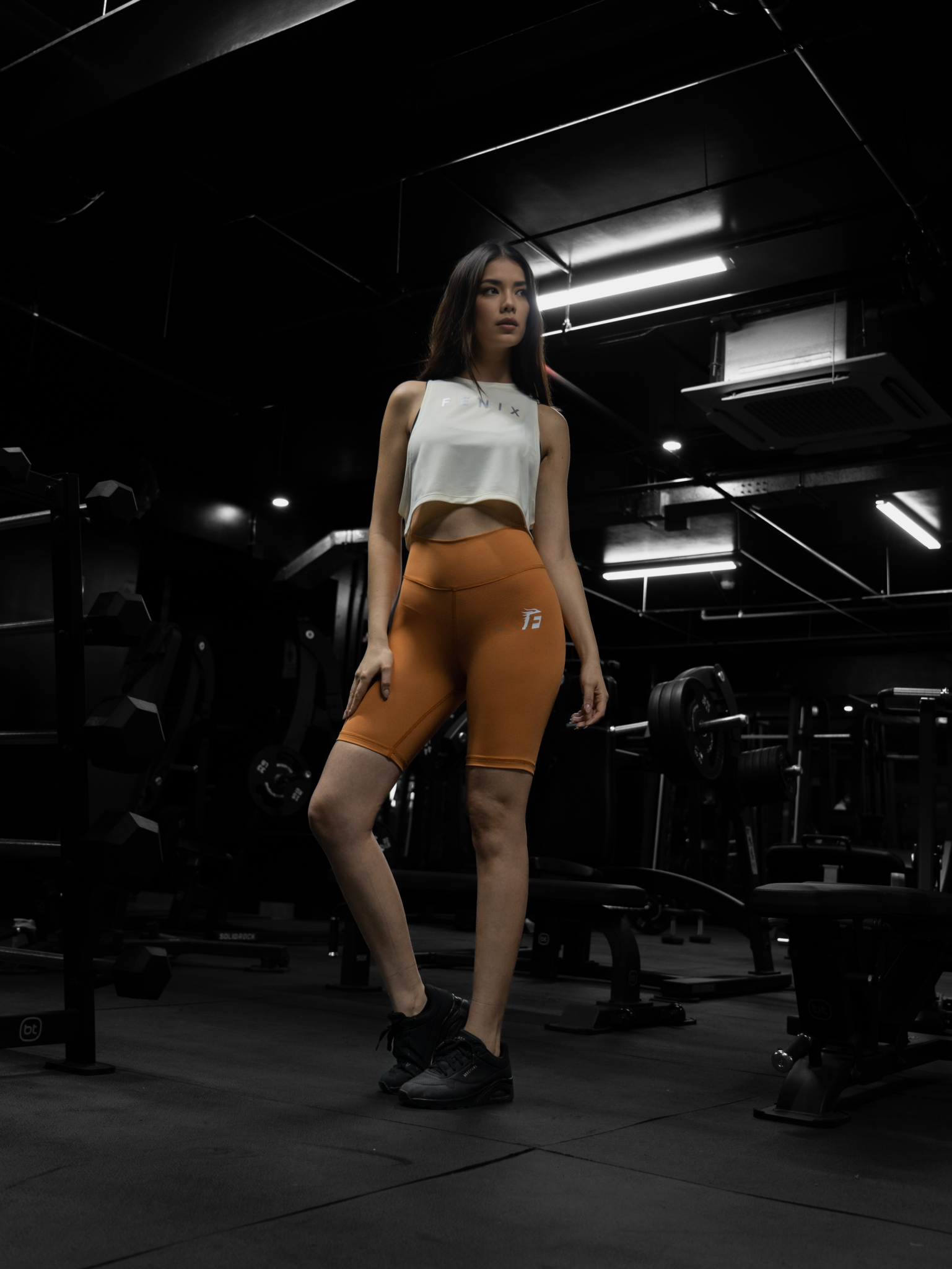 ACTIVE BIKER SHORTS – ORANGE