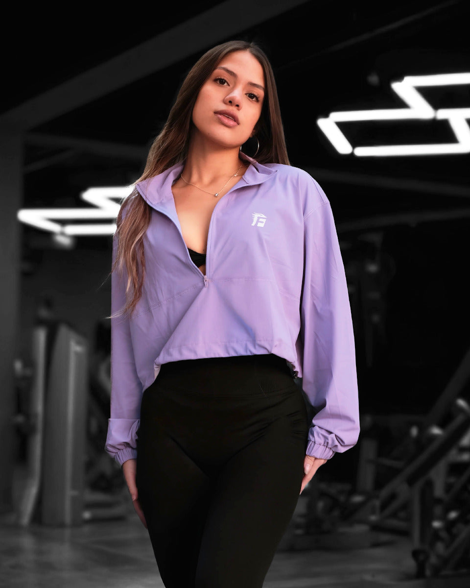 ACTIVE WINDBREAKER JACKET - LAVENDER