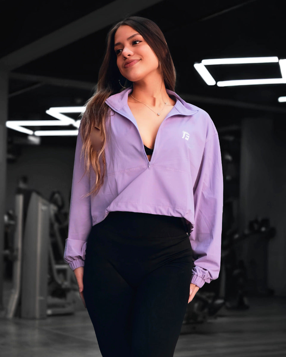 ACTIVE WINDBREAKER JACKET - LAVENDER