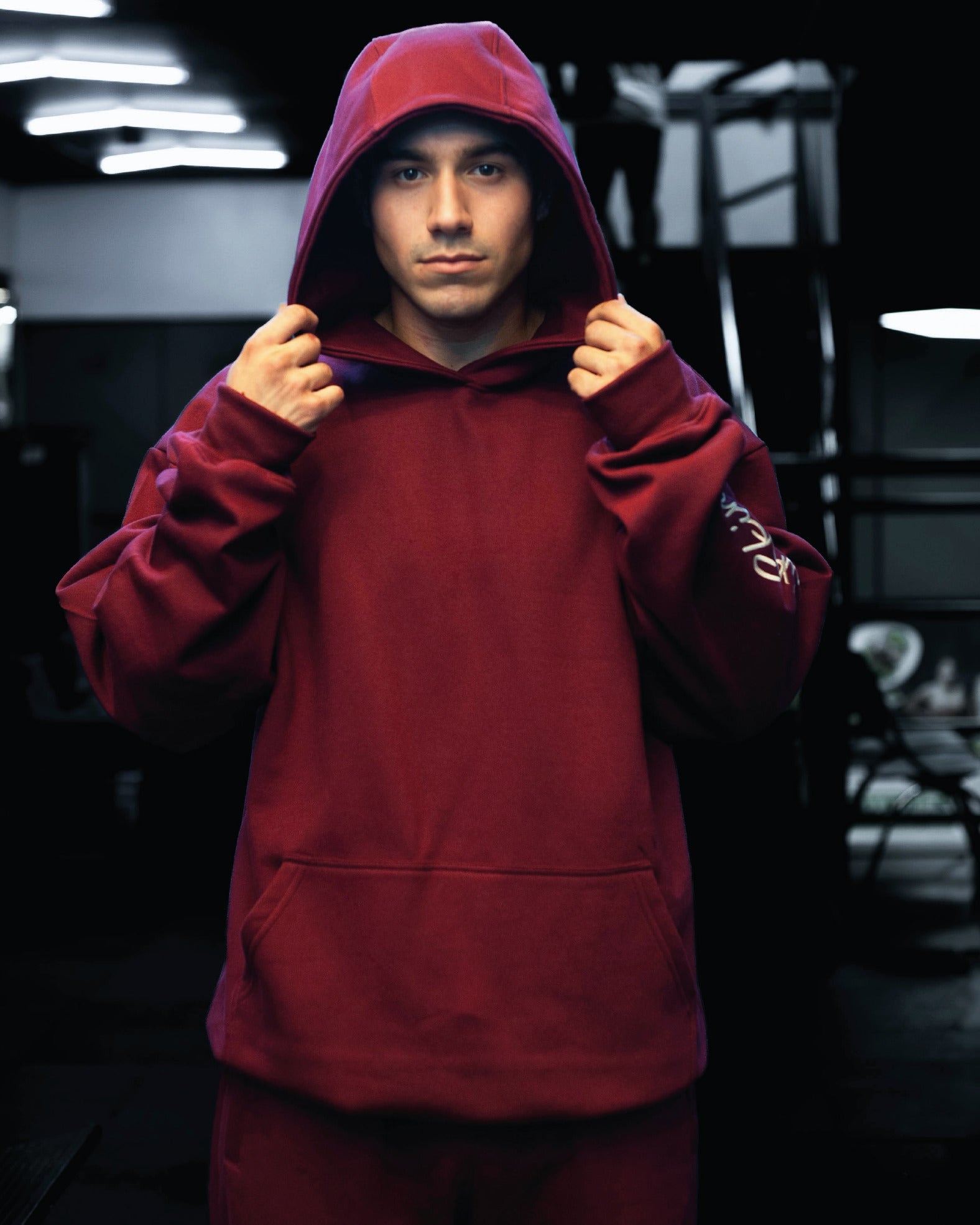 EVERYDAY PUMP HOODIE - MAGENTA RED
