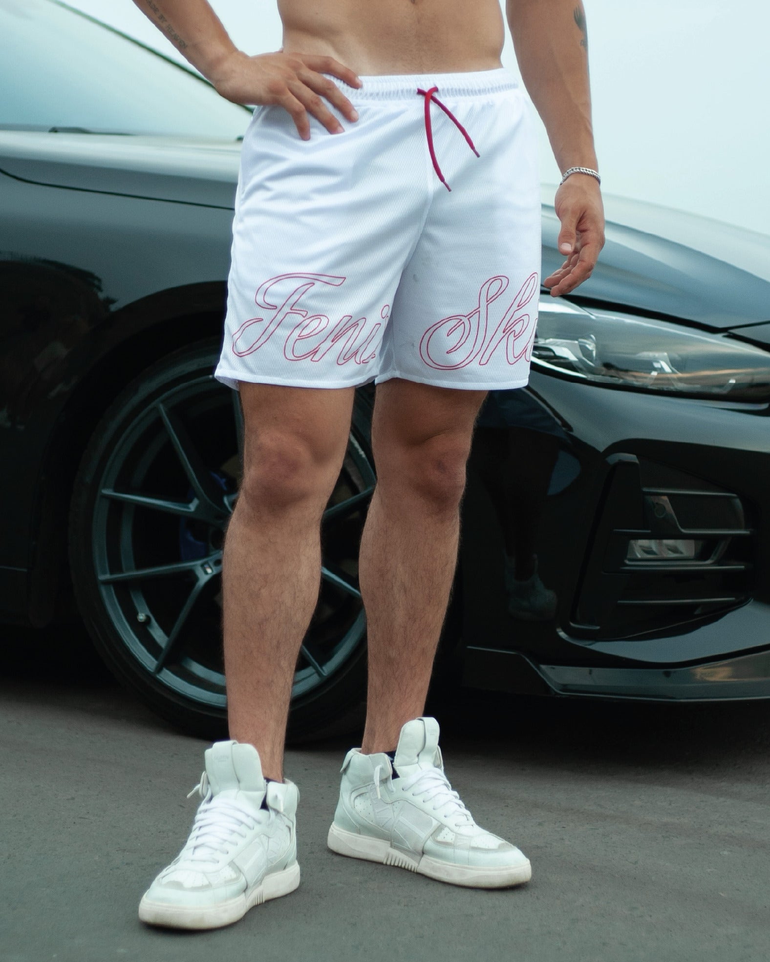 CALIFORNIA 5" INCH RAVE SHORTS - OFF WHITE