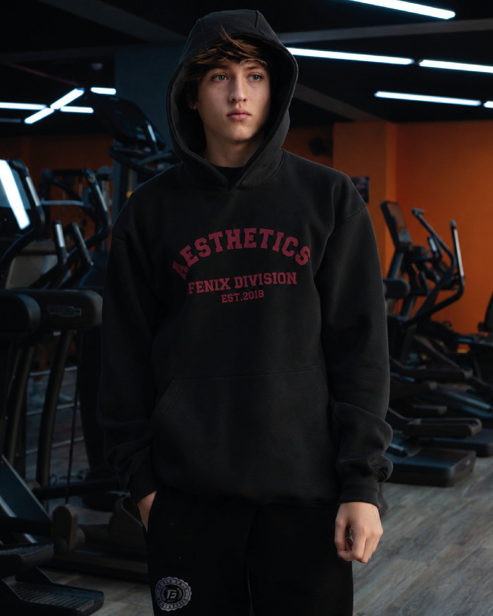 UNIVERSITY AESTHETIC HOODIE - SKYSCRAPPER BLACK