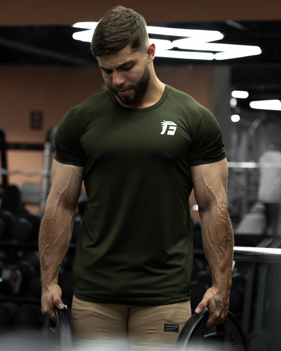 ICONIC ELEMENTAL T-SHIRT – MILITARY GREEN