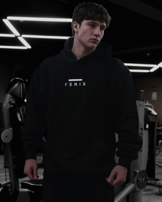 Frost Minimal Hoodie - Black