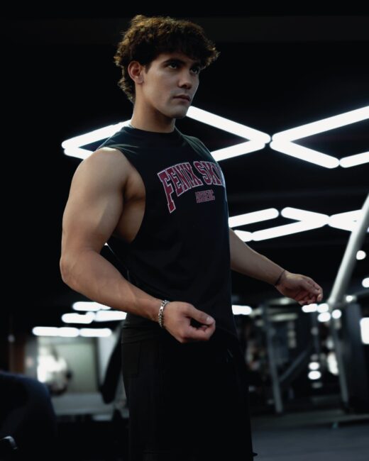 Aesthetic College Pump Tank - Black