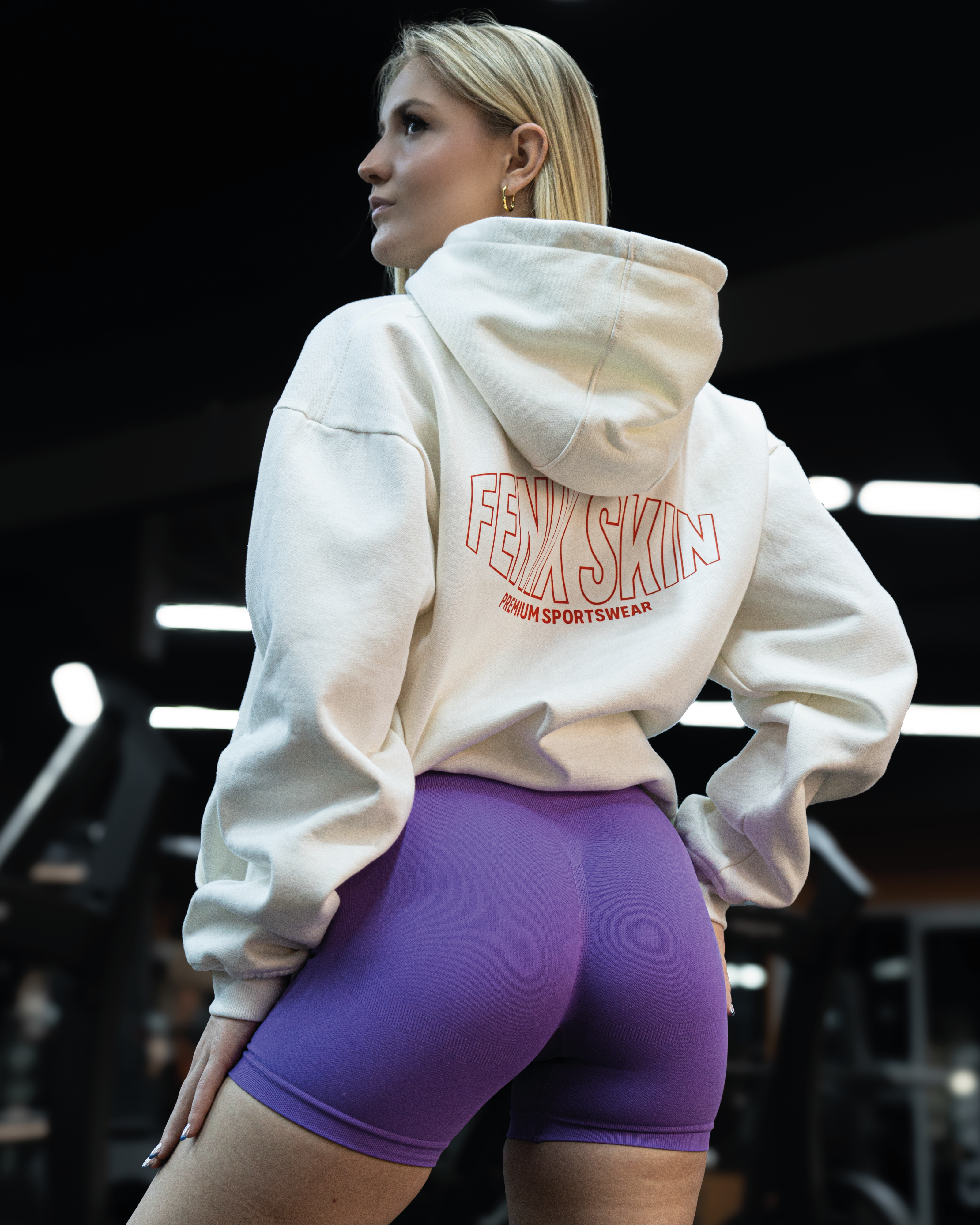 GTA Miami Women Aesthetic Club Hoodie - Pearl